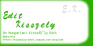 edit kisszely business card